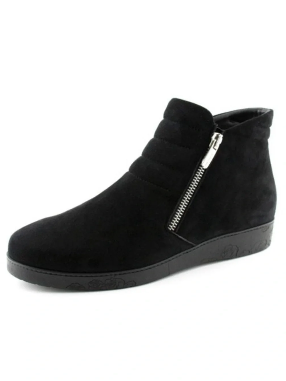 BeautiFeel Black Suede Ankle Boots Brie 1097 Size EU 38 US 7.5/8.0 Casual Winter